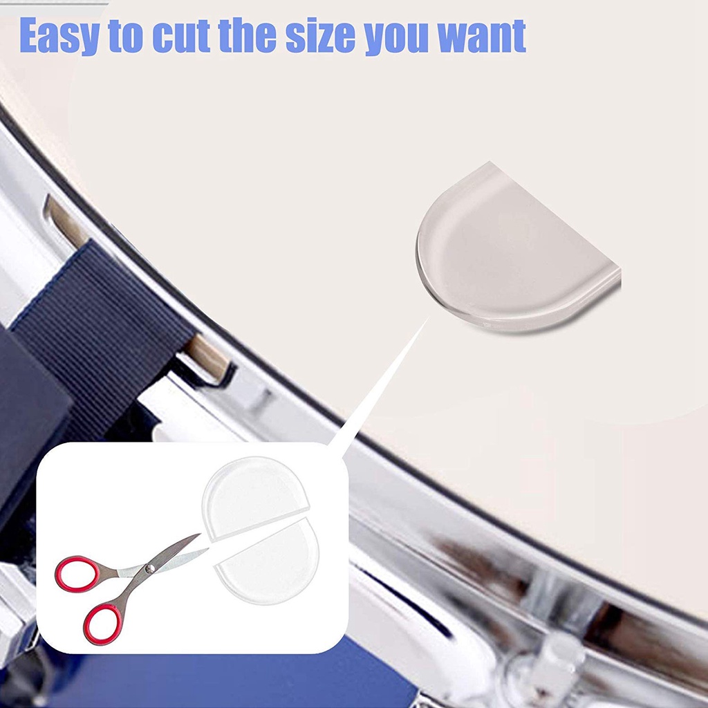 24 Pieces Drum Dampeners, Drum Damper Gel Pads Drum Silencers Non-Toxic Soft Silicone Drum Mute For Drums Tone Control