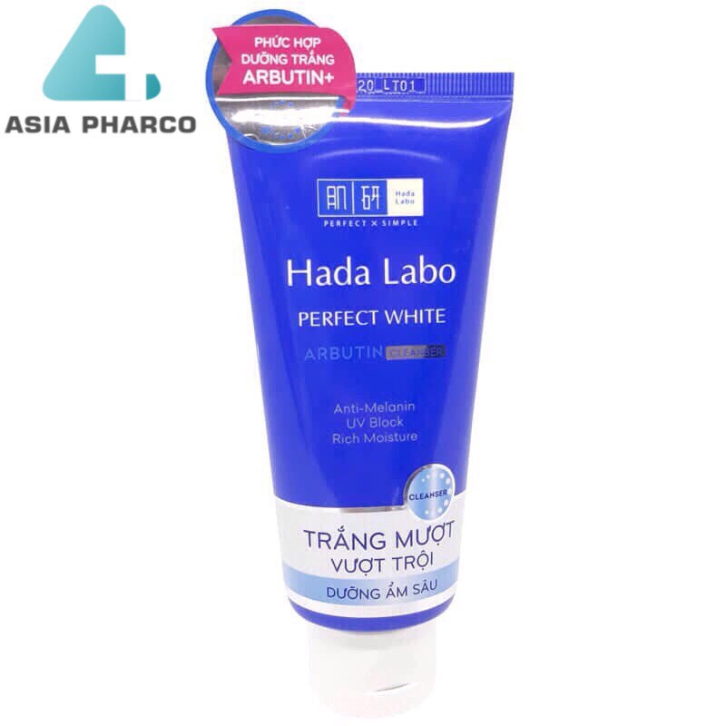 Hada Labo Perfect White Arbutin Cleanser – Kem Rửa Mặt Hada Labo Trắng Hoàn Hảo