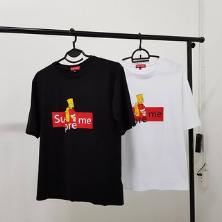 Áo thun tay lỡ simson màu đen