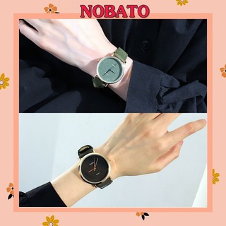 Đồng hồ nam nữ thời trang Viser dây nhung DH85