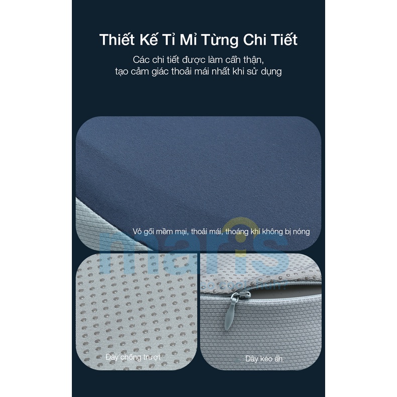 Đệm Lót Ghế Văn Phòng MARIS Mr - 504 Cao Su Non Công Thái Học Hỗ Trợ Xương Cụt Size 43 x 39 x 8 Cm