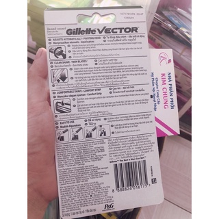Cán dao cạo râu và lưỡi thay Gillette Vector