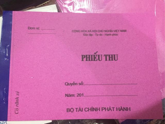 Phiếu chi 1 liên / Phiếu thu 1 liên A5 50 tờ