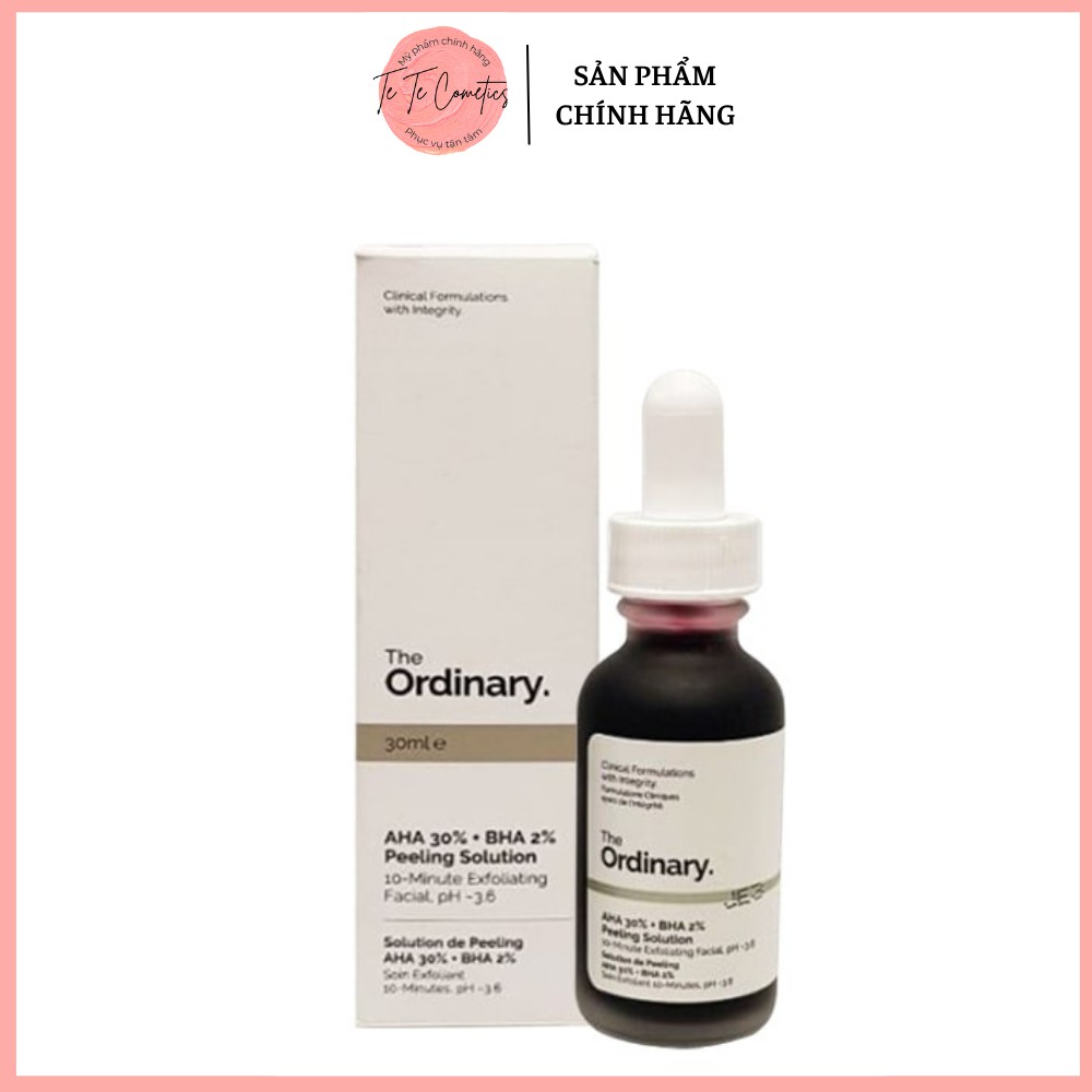 TẨY DA CHẾT ( PEEL) HÓA HỌC THE ORDINARY AHA 30% + BHA 2% PEELING SOLUTION