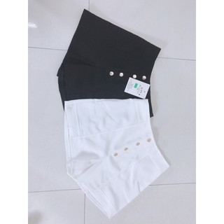 Quần short nữ cạp cao mix 4 cúc