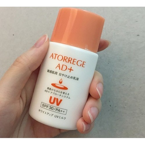 Atorrege AD+ White Up UV Milk - Sữa chống nắng dưỡng ẩm SPF30 PA++ (35ml): dùng được cho trẻ em