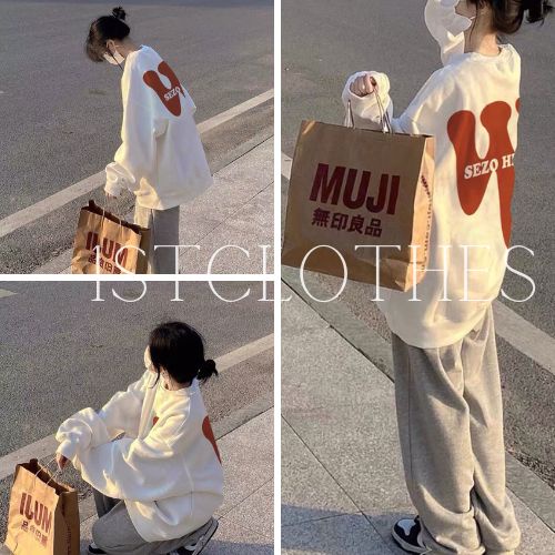 Bộ form rộng trẻ trung mặc mùa thu đông 1STCLOTHES