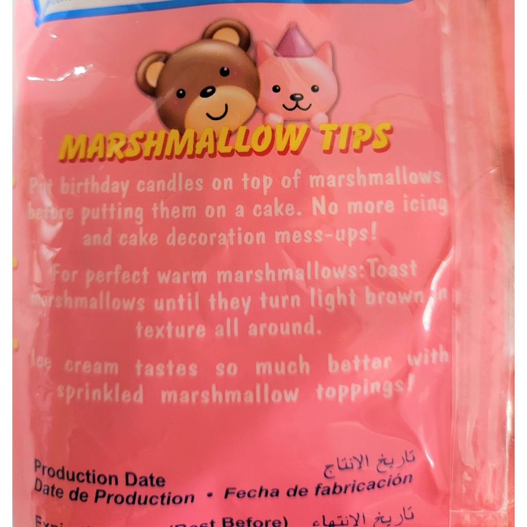 [Gói 250g – HỒNG] KẸO XỐP HƯƠNG DÂU [Philippines] MARSHIES Strawberry Marshmallows (halal)