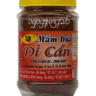 Combo 2 hủ mắm dưa Dì Cẩn 800mg