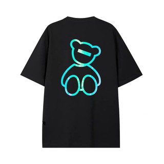 Áo Thun Phản Quang Bear Cute Cotton 75% Form Rộng Unisex Nam Đẹp [Free Ship - Hàng Chất Lượng]