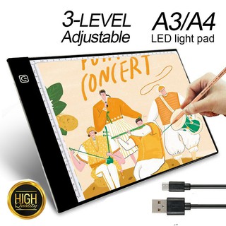 Bảng Vẽ Đèn LED Khổ A3 A4 A5 Mới