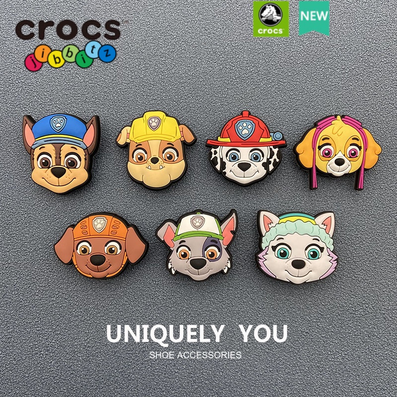 Crocs / jibbitz charms Patrol Giày crocs Họa Tiết Nhân Vật Hoạt Hình Trang Trí Có Khóa Cài Trang Sức