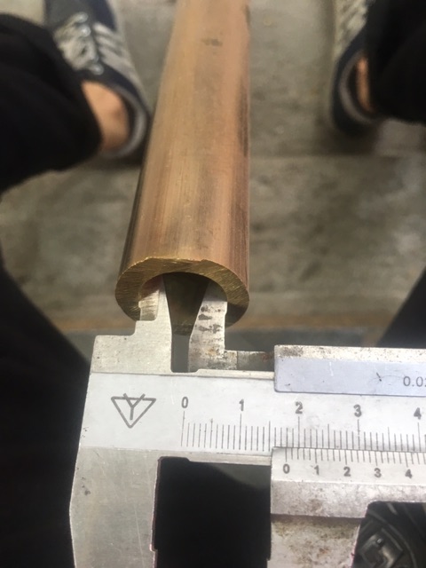 Đồng vàng ống D26 mm  dài 500mm