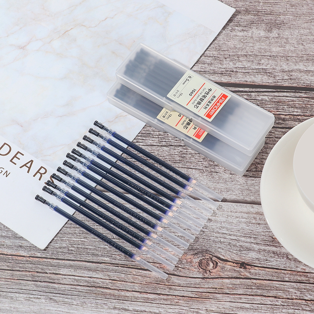 Set 12 ruột bút bi 0.5mm nhiều màu sắc