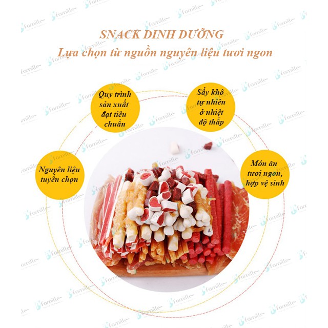 [ĐỒNG GIÁ 20K] Snack Dinh Dưỡng Cho Chó ~ Bánh Thưởng Các Vị ~ Đồ Ăn Vặt Chó Mèo 100g - JFamille Pet Snack