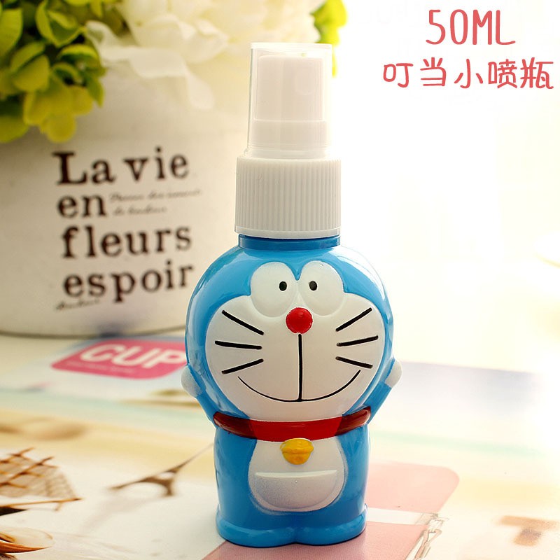 Chai đựng xà phòng dạng ấn hình Doraemon Hello Kitty dễ thương