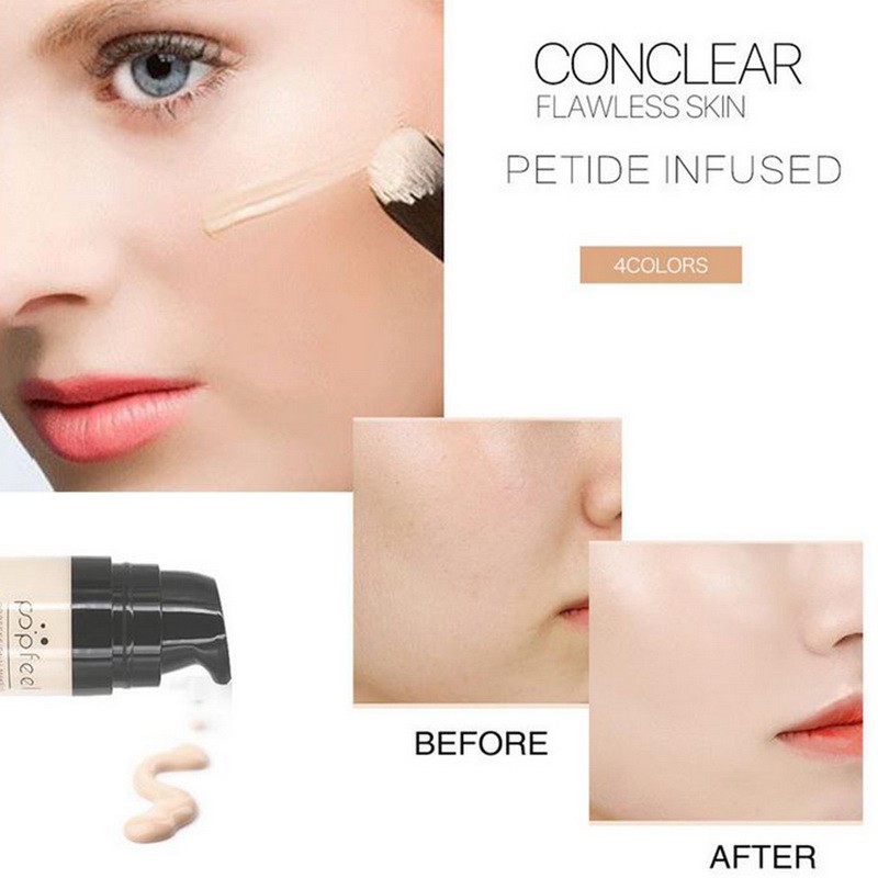 [Hàng mới về] Kem nền POPFEEL che khuyết điểm dưỡng ẩm 4 màu | BigBuy360 - bigbuy360.vn