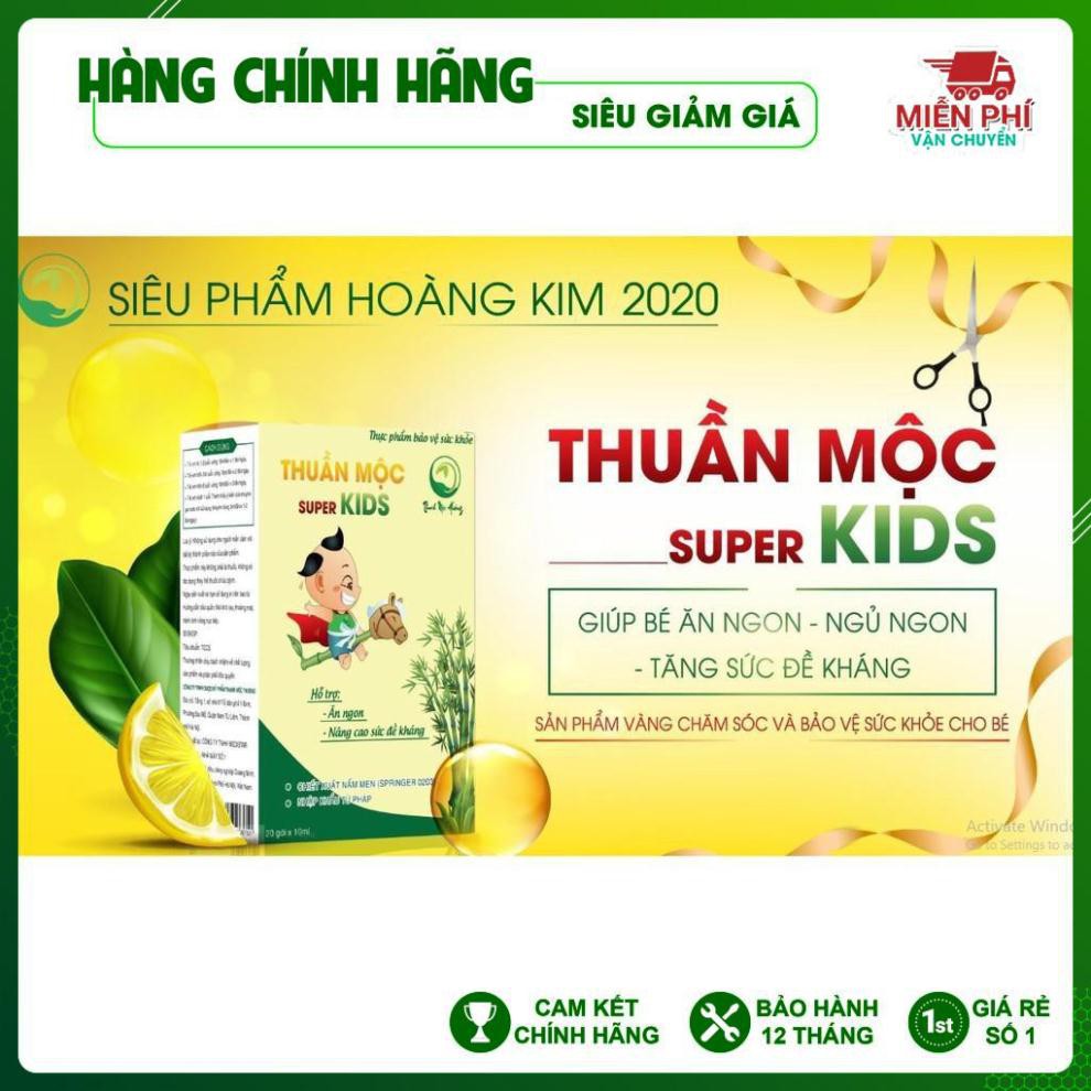 [TĂNG CÂN, SỨC ĐỀ KHÁNG, ĂN NGON NGỦ NGON, CHÍNH HÃNG] Thuần Mộc SUPER KIDS - Thanh Mộc Hương