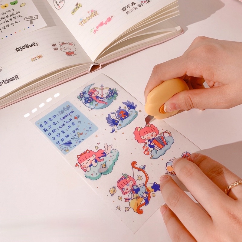 Dao rọc giấy mini cute Dao dọc giấy hình dấu chân mèo dễ thương Tiệm Ốc Sột