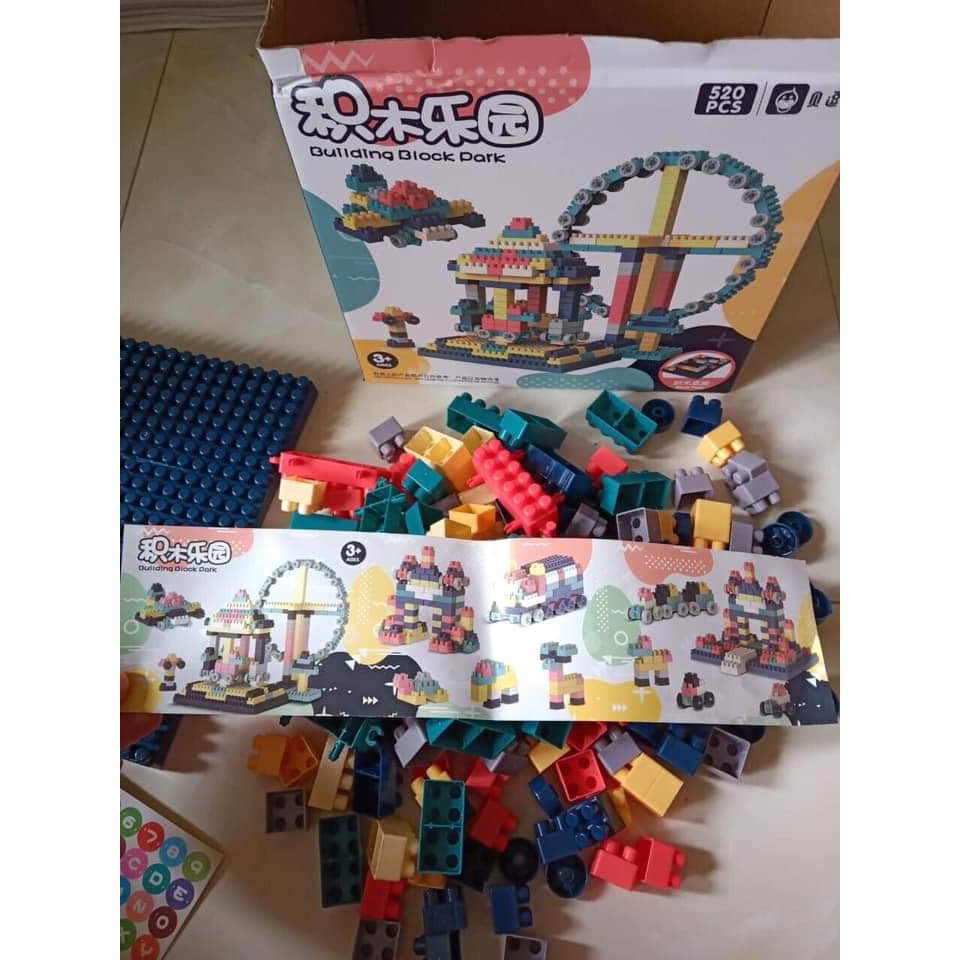 BỘ ĐỒ CHƠI LEGO 520 CHI TIẾT CHO BÉ