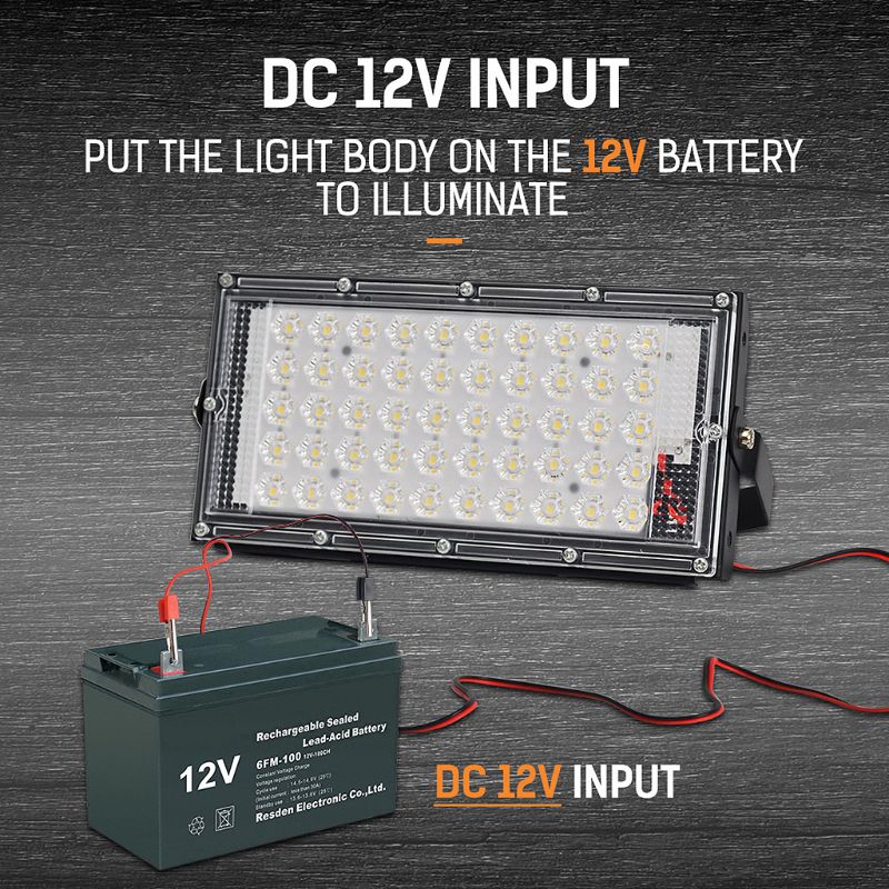 Đèn Chiếu Sáng Ngoài Trời 50w Ip65 12v