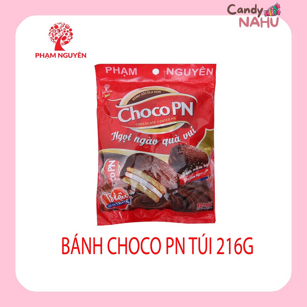 Bánh socola kem Choco PN gói 216g (12 cái)