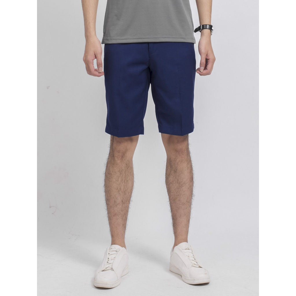 Quần Short Nam Aristino ASO035S9 Quần Short Âu Màu Xanh Tím Than Dáng Regular Fit