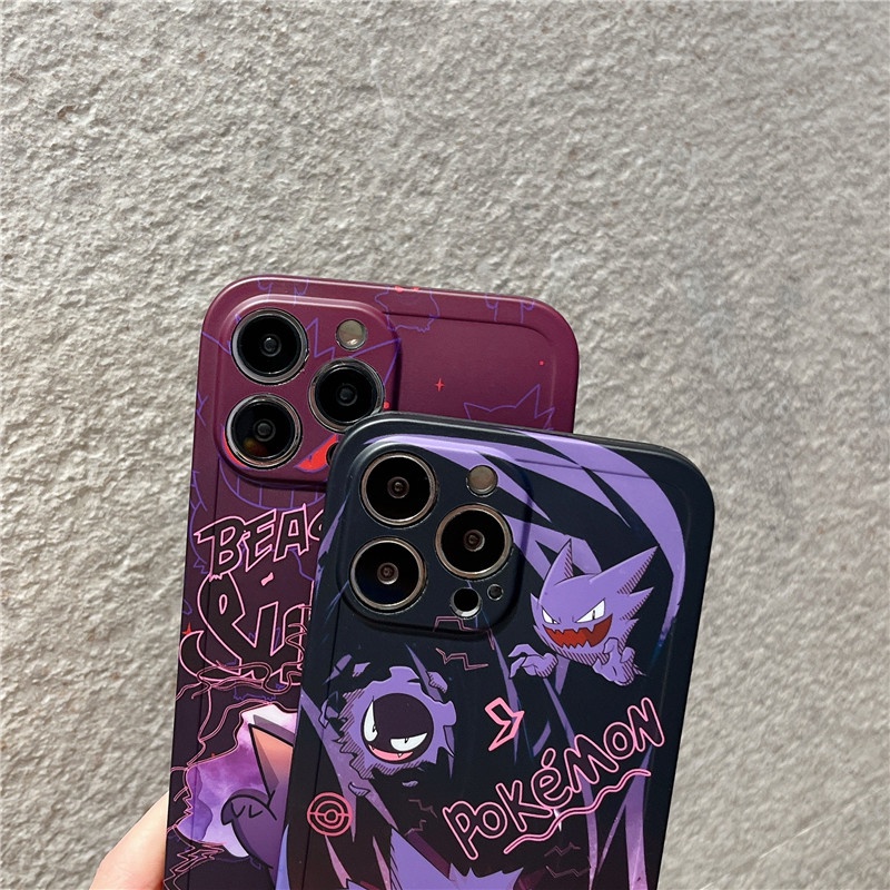 Ốp Điện Thoại Nhám Chống Sốc In Hình pokemon Cho iphone 14 13 12 11 pro max iphone11
