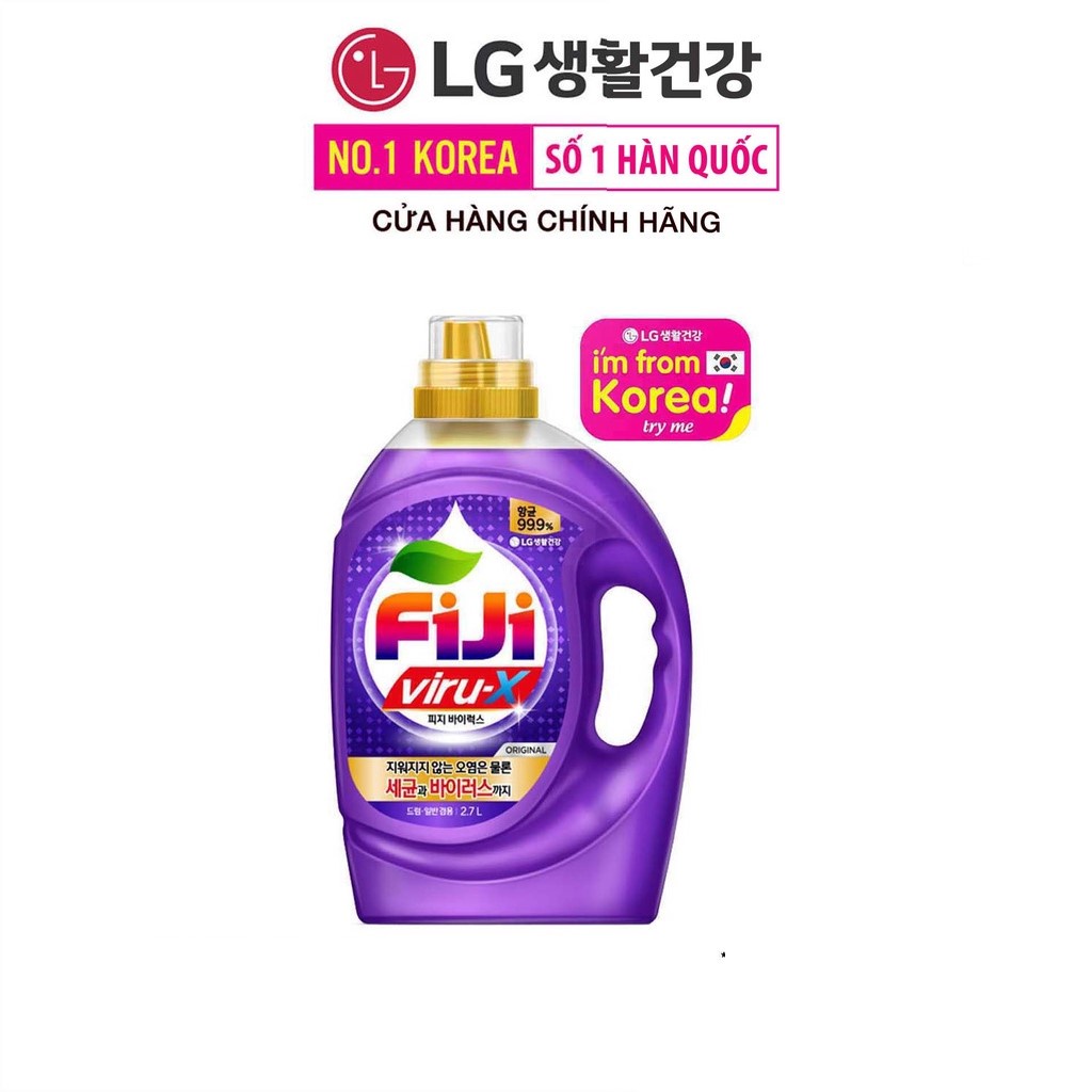 [Quà tặng không bán] Nước giặt Fiji ViruX - Original Hương truyền thống 2.7L