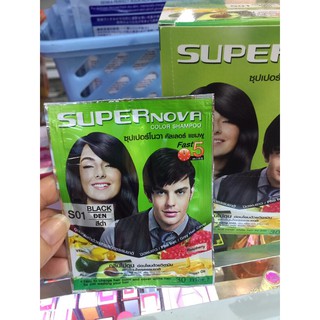 thuốc nhuộm tóc đen super nova