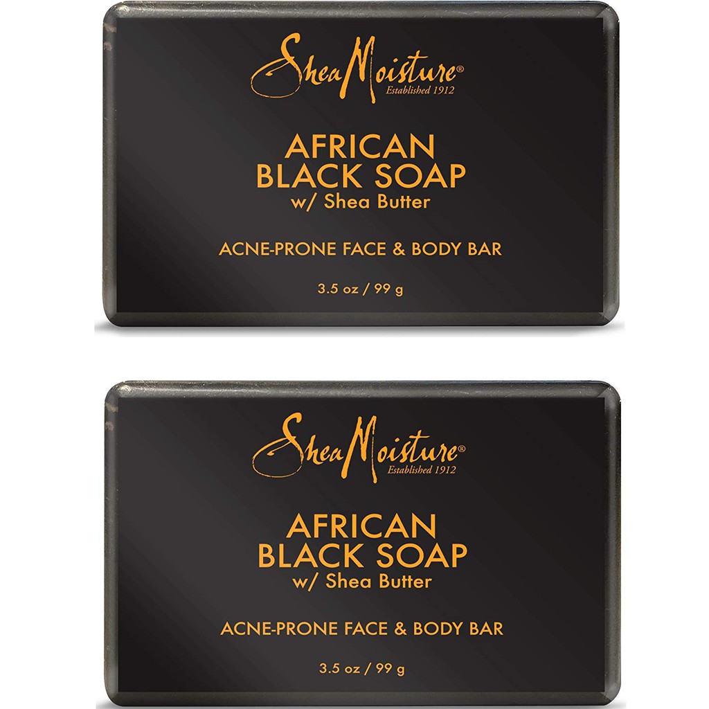 (Có Bill) Xà phòng đen Shea Moisture African Black Soap Ance -Prone face & Body Bar