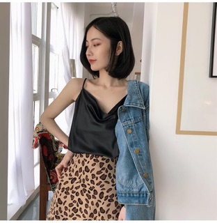 ÁO HAI DÂY LỤA CỔ ĐỔ XỊN XÒ