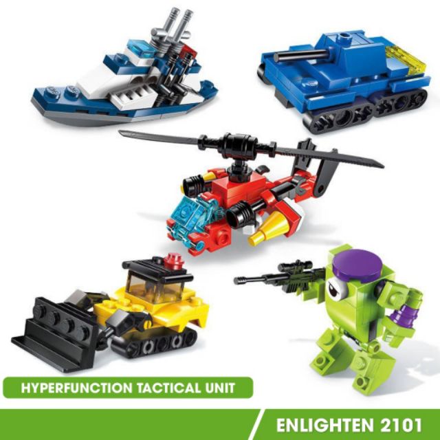 Lego 10 mô hình Enlighten Tactical Unit 2101 - Đồ chơi phát triển trí tuệ
