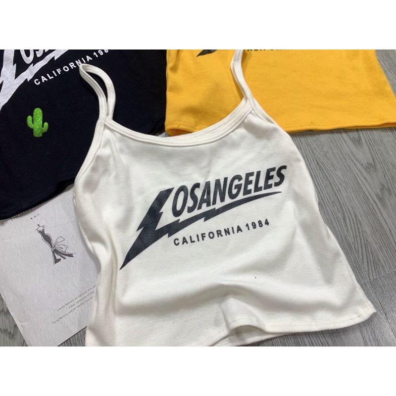 Áo dây in chữ Logsangeles1984