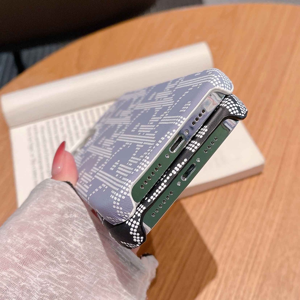 Ốp Điện Thoại Da Thời Trang Cho iPhone14Max 13promax 12 11 xsmax xr xs