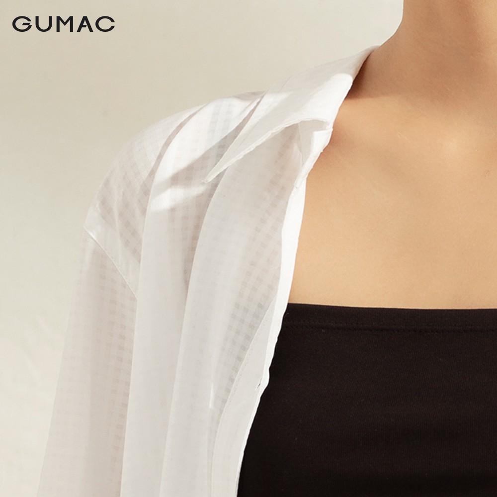 [Mã WABRGU100 giảm 15% đơn 249K tối đa 100k] Áo sơ mi nữ phom rộng AA11100 GUMAC | BigBuy360 - bigbuy360.vn