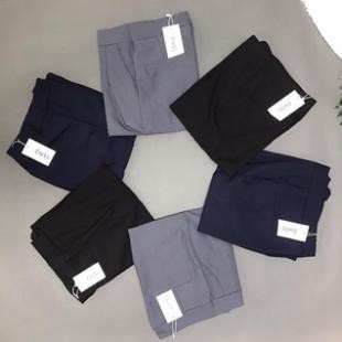 quần tây nữ cao cấp công sở thiết kế chất vải 2 biên hàng vnxk đẹp kiểu dáng hàn quốc mặc học sinh - màu đen ghi xanh .