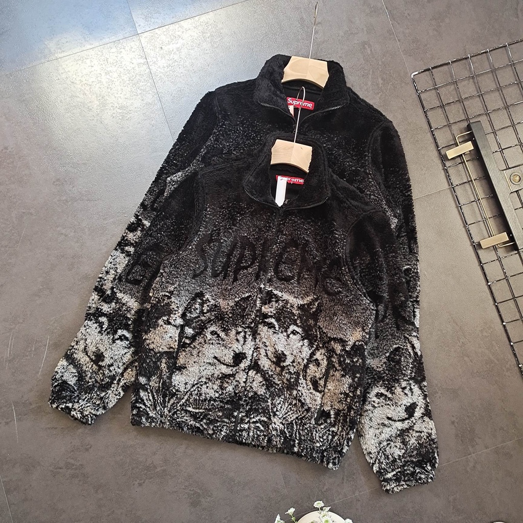 Áo Jacket Supreme Wolf Fleece FW22 ( Full Tag, mac,... )