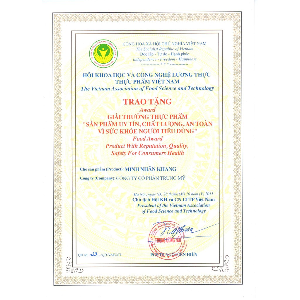MINH NHÃN KHANG