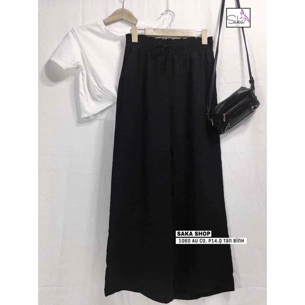 Quần suông lưng thun vải đẹp