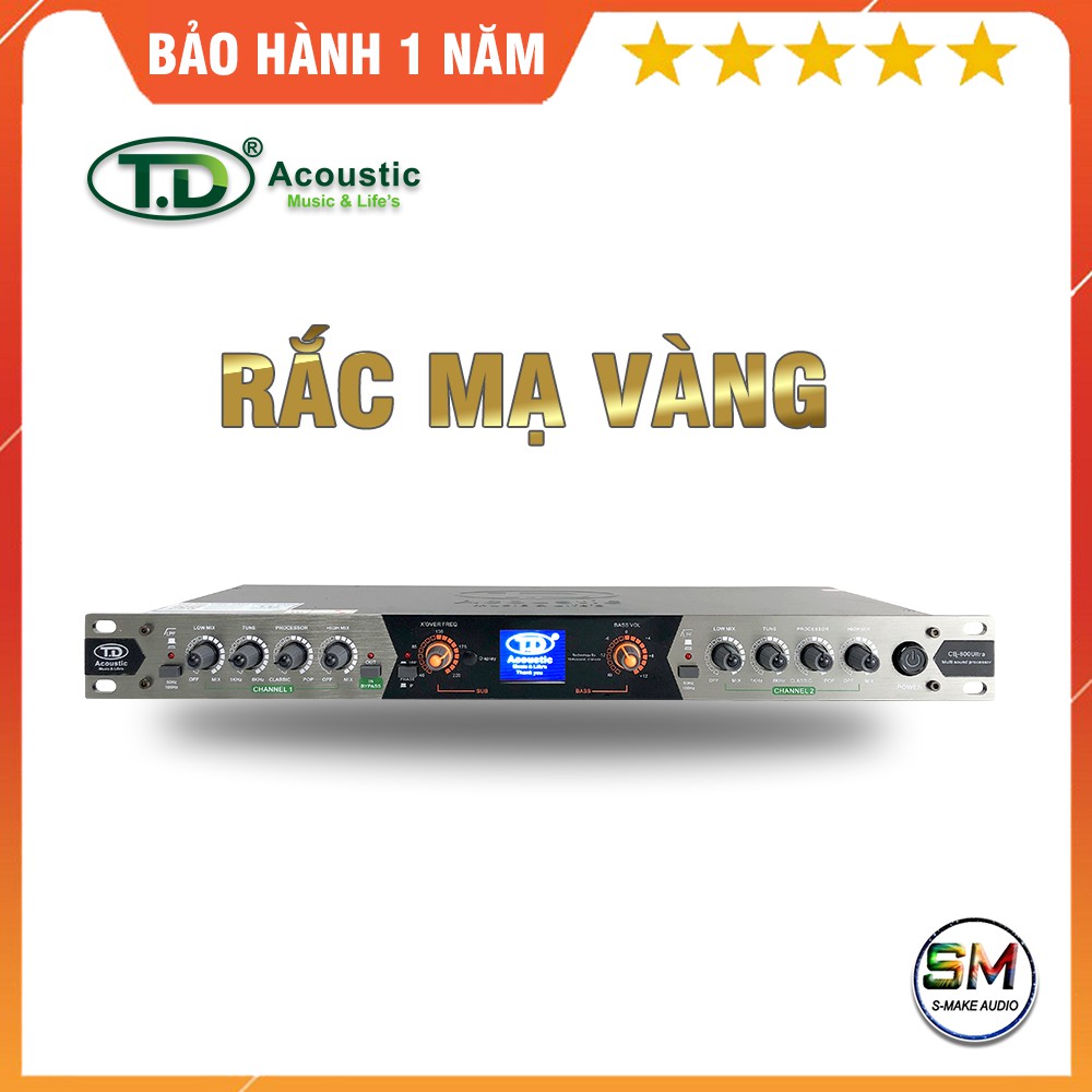 Nâng tiếng karaoke TD Acoustic CB800 Ultra - tăng bass treb khuếch đại bộ dàn karaoke - smake audio