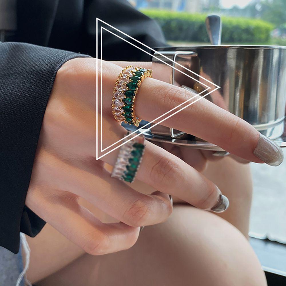 Nhẫn Hở Nhiều Màu Phong Cách Retro Sang Trọng Cho Nữ