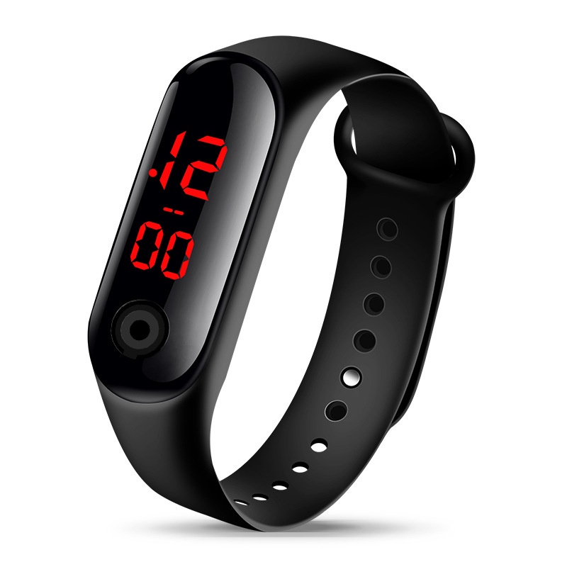 Đồng hồ LED Unisex dành cho trẻ em học sinh thể thao quà tặng mới Đồng hồ điện tử M3led dây silicon bền chắc chắn