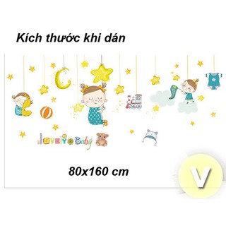 Decal dán tường Chúc bé ngủ ngon