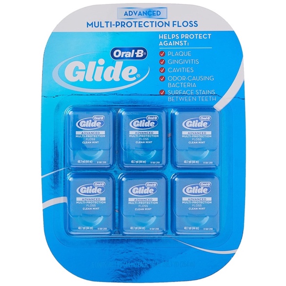 Set 6 hộp Chỉ Nha Khoa OralB Glide Advanced mỗi hộp 44m