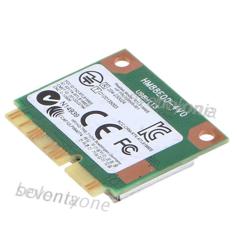 Card Wifi Rtl8188Ee Mini Pcie 2.4 Ghz 802.11 B / G / N 04w3808 709848-001