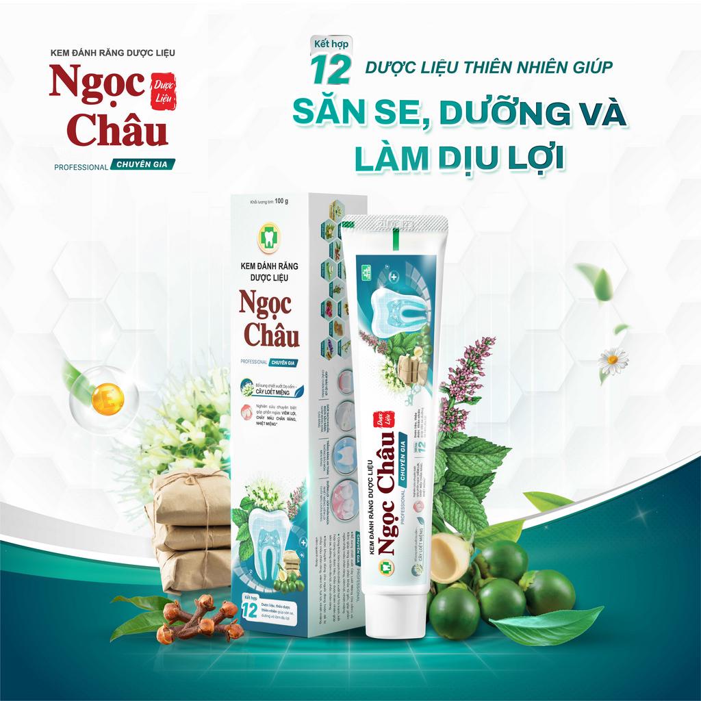 Kem đánh răng dược liệu Ngọc Châu Chuyên Gia 170g