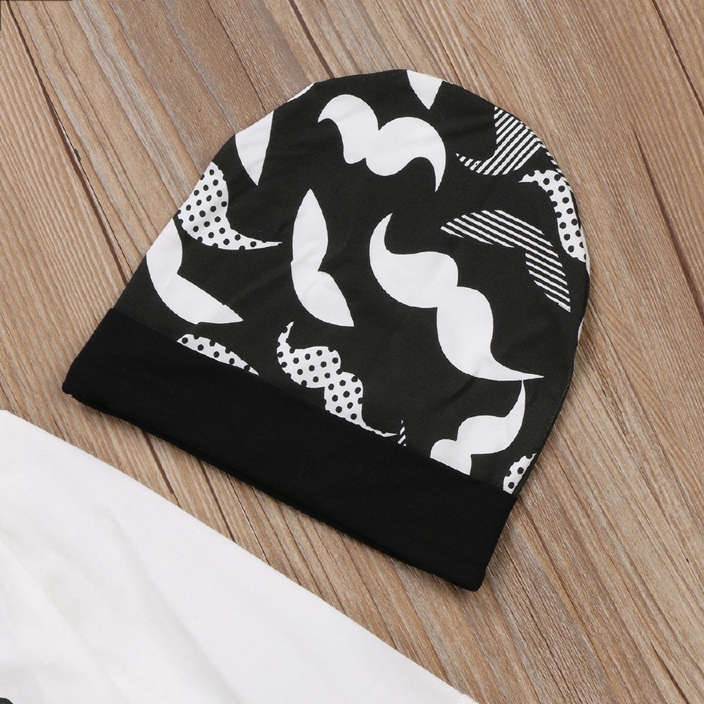 ღ♛ღ3PCS Toddler Kids Baby Boys Tops T-shirt Pants Leggings Hat Outfits Set Clothes