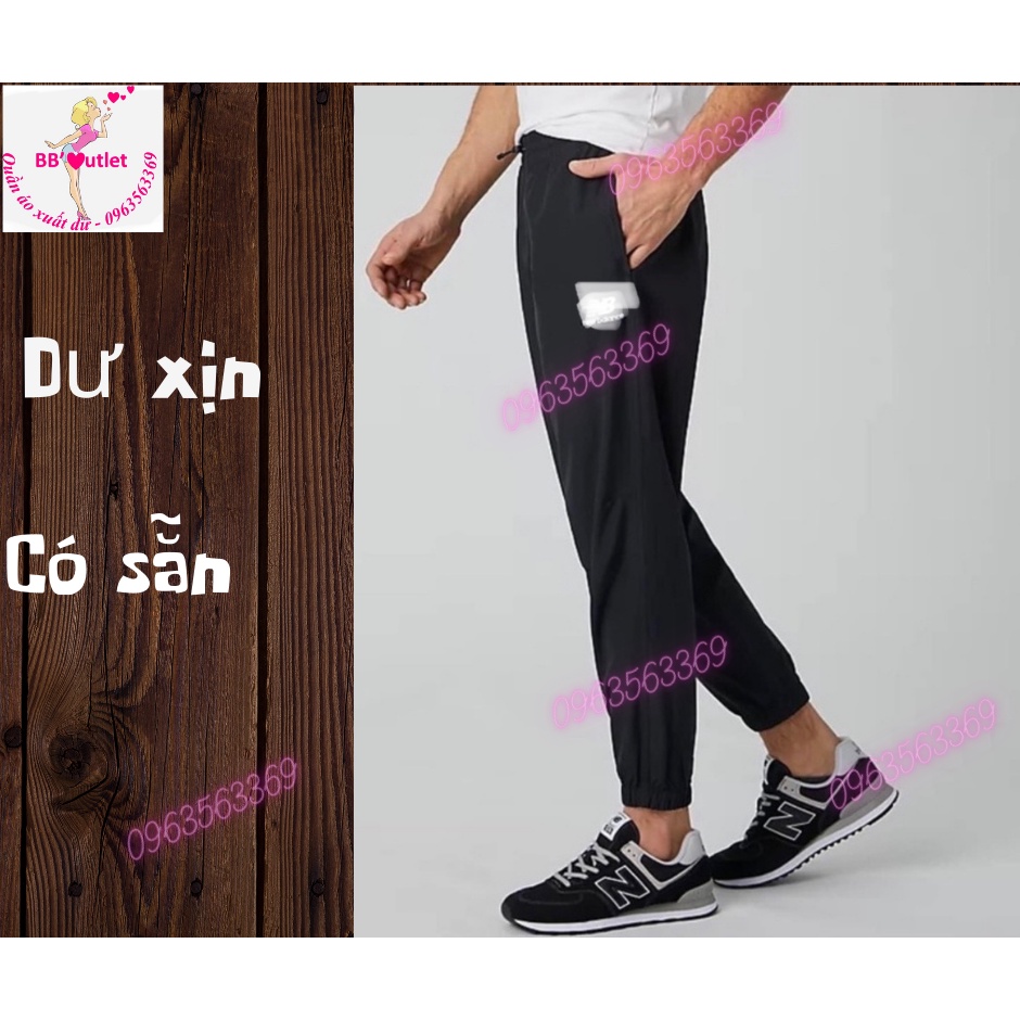 Quần gió nam nb mềm mại, chống nhăn- mẫu bo gấu và ống suông