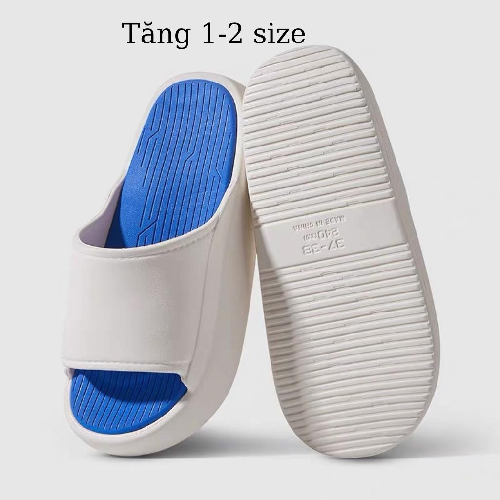 Dép quai ngang đế độn UNISEX đế độn 3cm EVA cực mềm êm chọn tăng 1-2 size